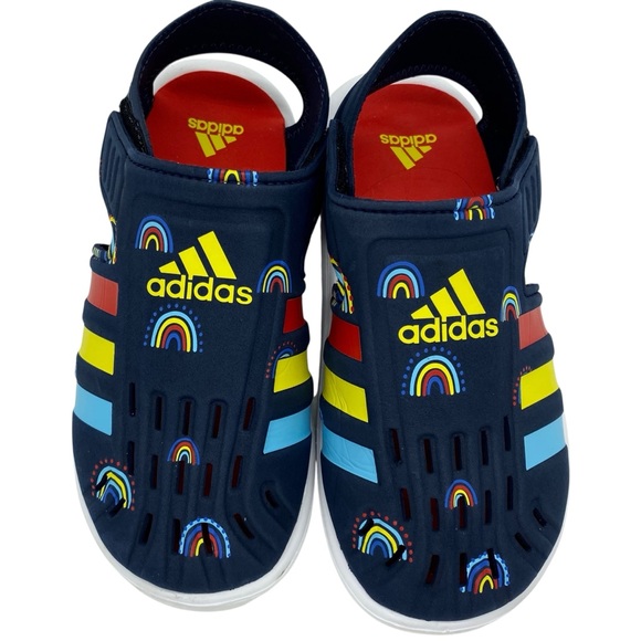 adidas Other - Adidas Water Sandals Kids Size 1 Navy Closed Toe Waterproof Water Shoes